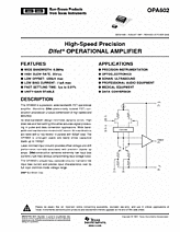 DataSheet OPA602 pdf